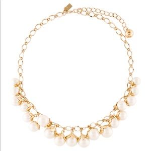 Gold pearl Kate Spade collar necklace